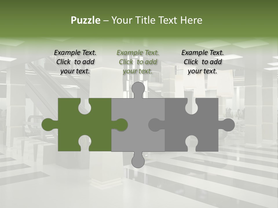 Display Window Escalator PowerPoint Template