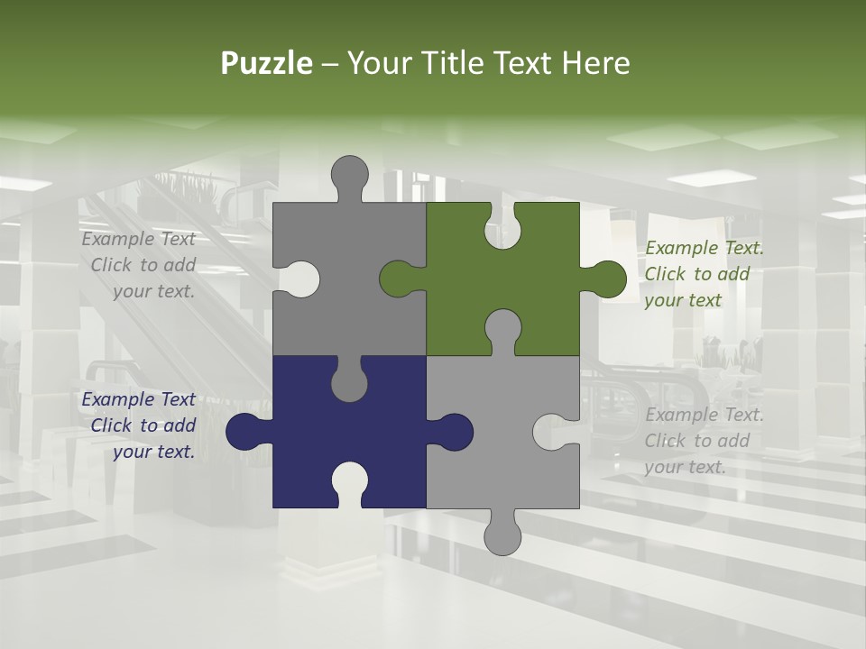 Display Window Escalator PowerPoint Template