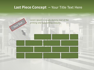 Display Window Escalator PowerPoint Template