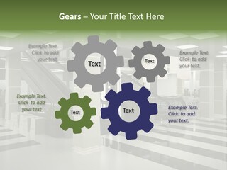 Display Window Escalator PowerPoint Template