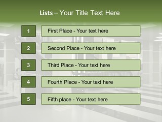 Display Window Escalator PowerPoint Template