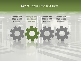 Display Window Escalator PowerPoint Template