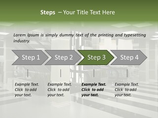 Display Window Escalator PowerPoint Template