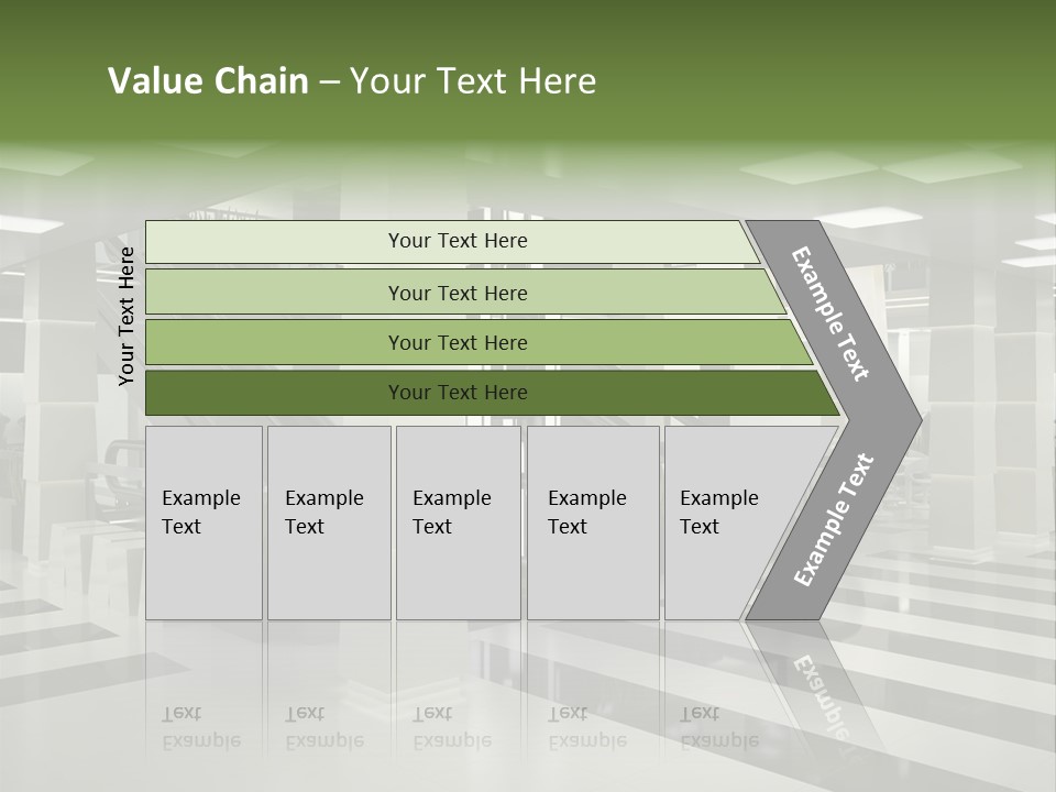 Display Window Escalator PowerPoint Template