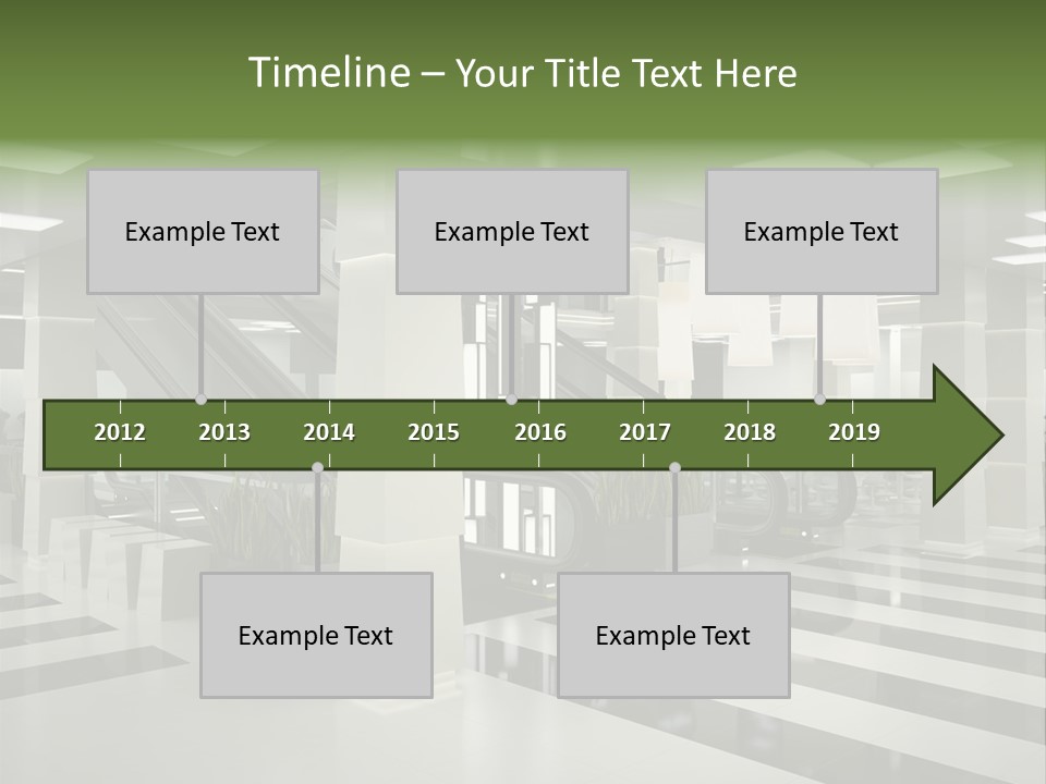 Display Window Escalator PowerPoint Template