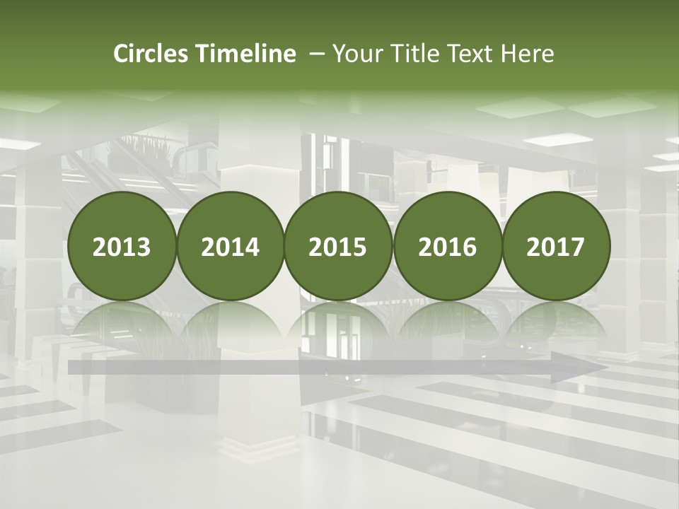 Display Window Escalator PowerPoint Template