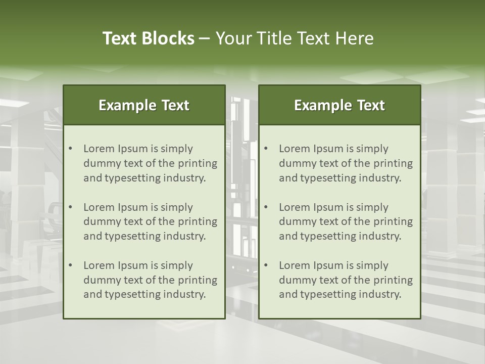 Display Window Escalator PowerPoint Template
