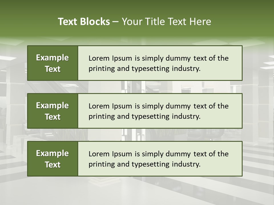 Display Window Escalator PowerPoint Template