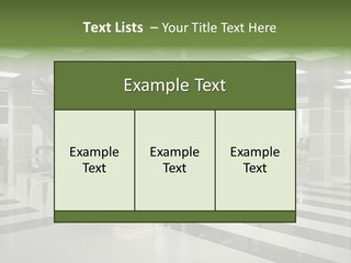 Display Window Escalator PowerPoint Template