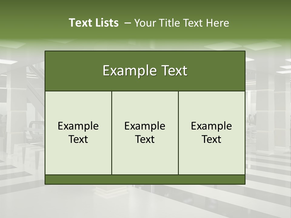 Display Window Escalator PowerPoint Template