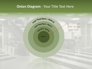Display Window Escalator PowerPoint Template