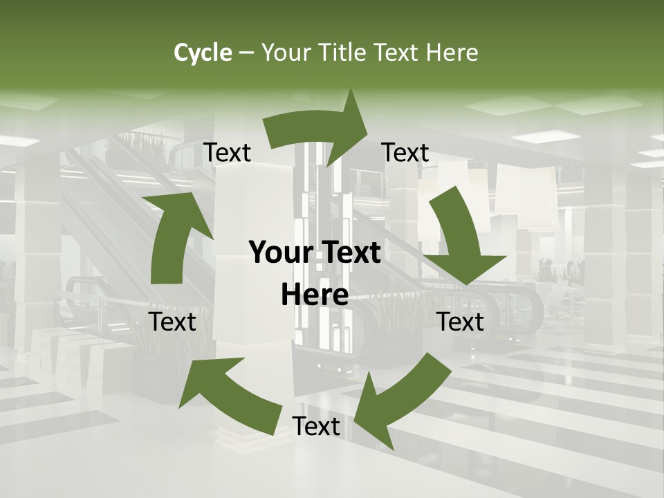 Display Window Escalator PowerPoint Template