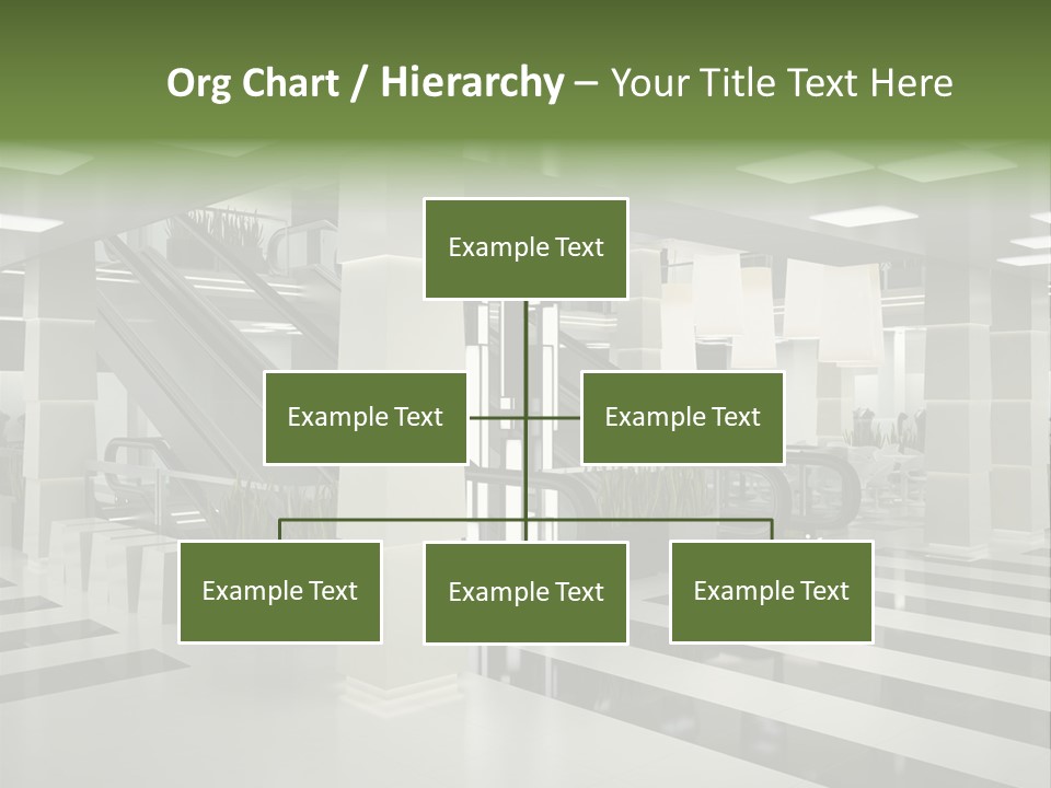 Display Window Escalator PowerPoint Template