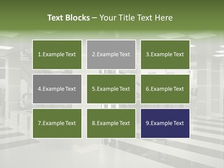 Display Window Escalator PowerPoint Template