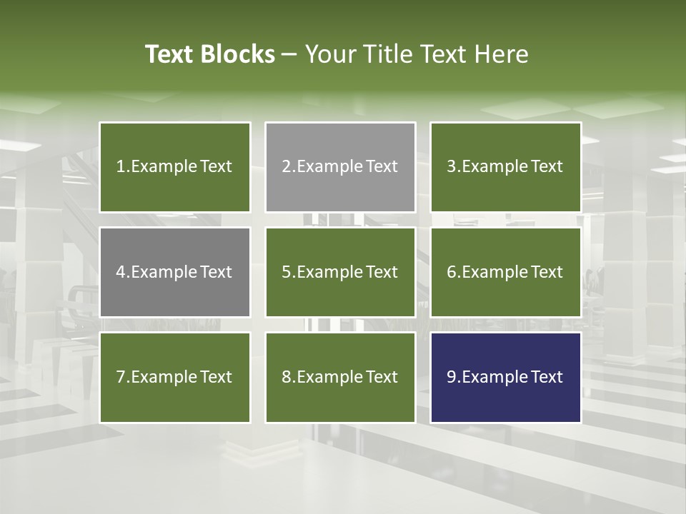Display Window Escalator PowerPoint Template