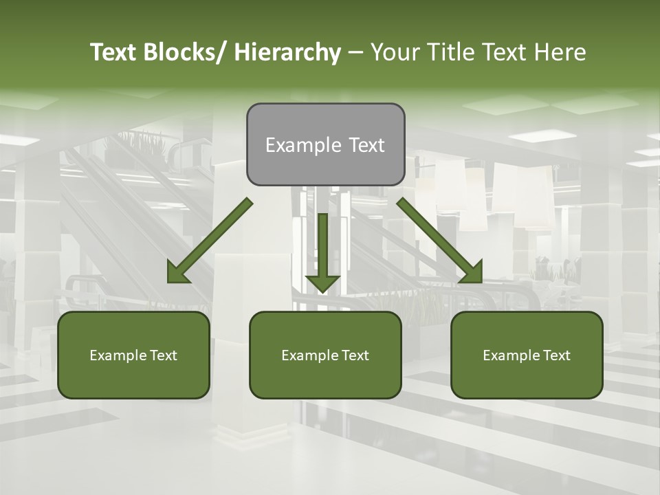 Display Window Escalator PowerPoint Template