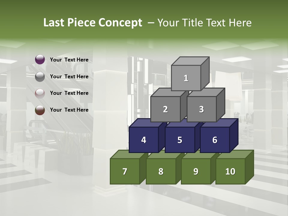 Display Window Escalator PowerPoint Template