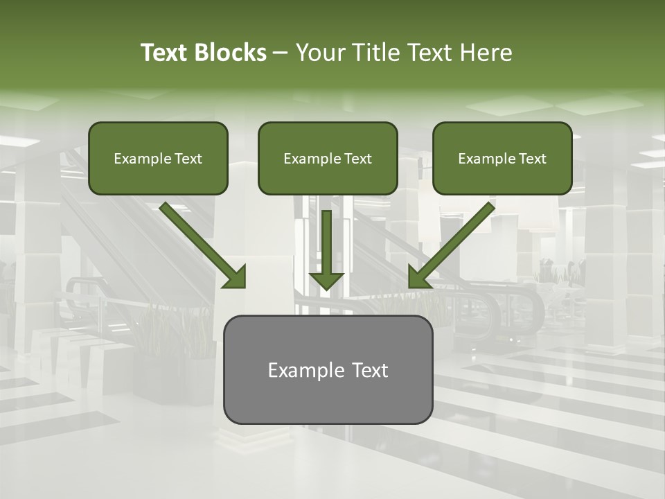 Display Window Escalator PowerPoint Template