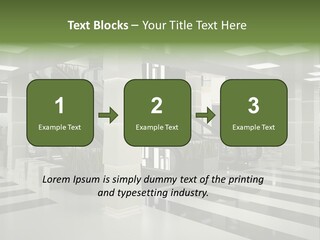 Display Window Escalator PowerPoint Template