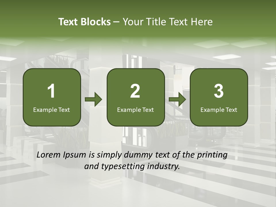 Display Window Escalator PowerPoint Template