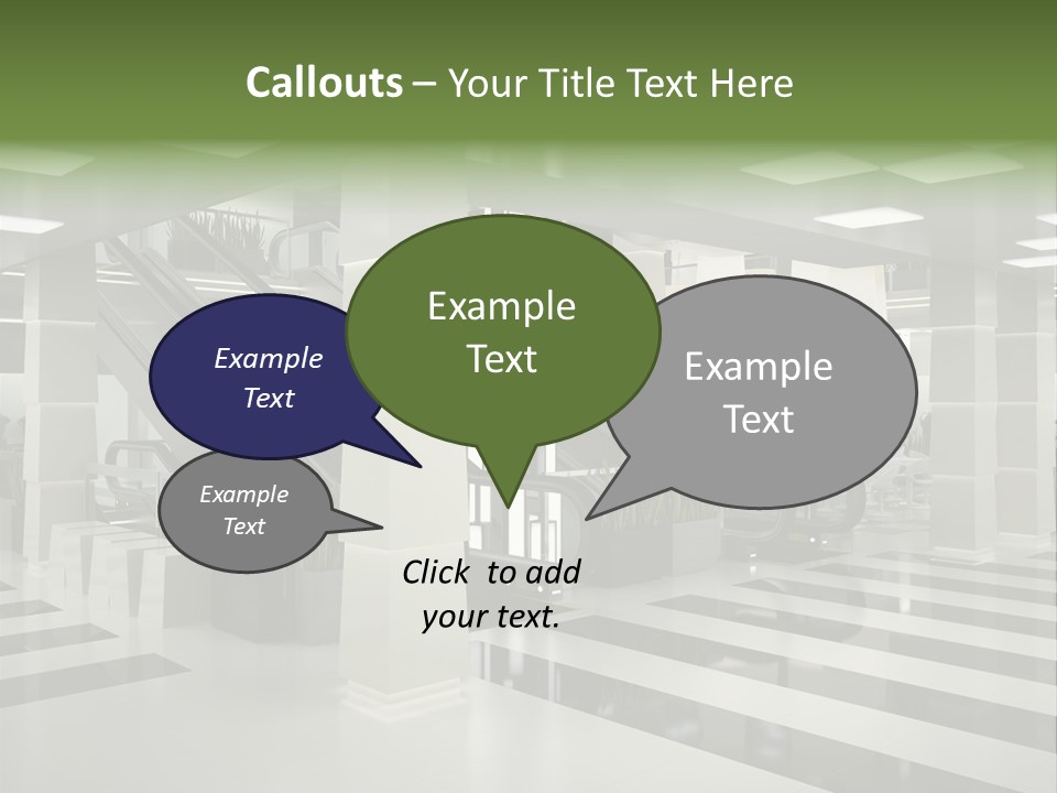 Display Window Escalator PowerPoint Template