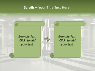 Display Window Escalator PowerPoint Template