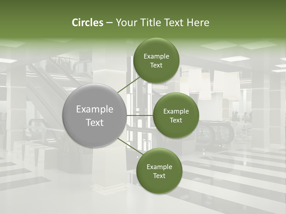 Display Window Escalator PowerPoint Template