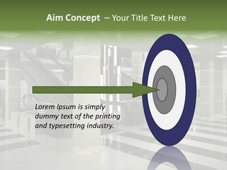 Display Window Escalator PowerPoint Template