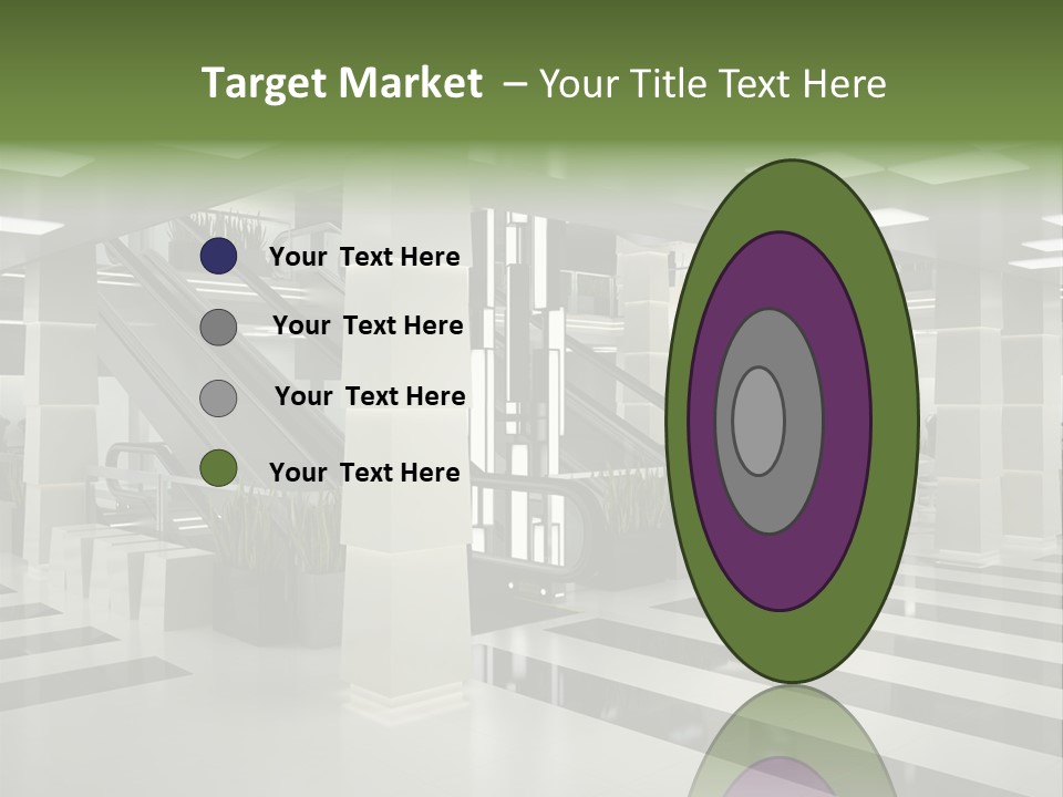Display Window Escalator PowerPoint Template