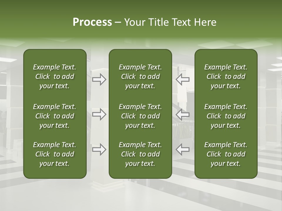 Display Window Escalator PowerPoint Template