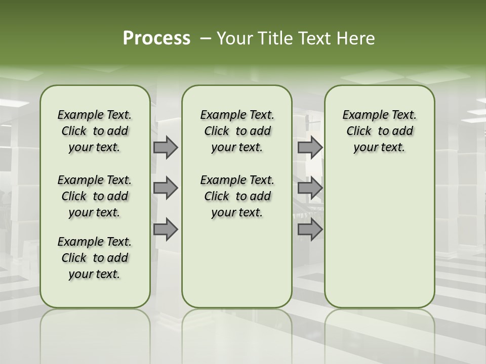 Display Window Escalator PowerPoint Template