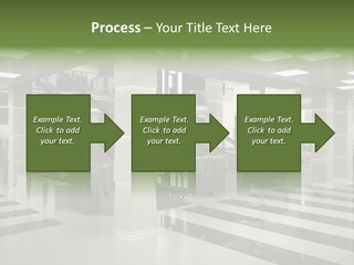 Display Window Escalator PowerPoint Template