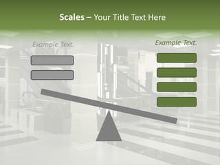 Display Window Escalator PowerPoint Template