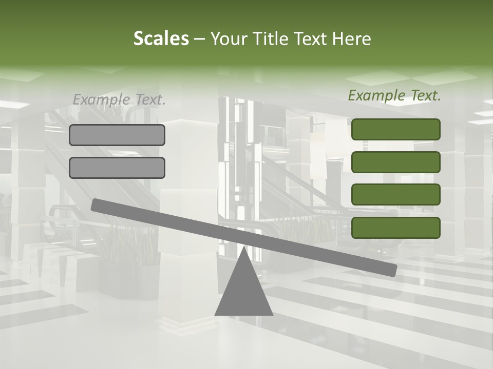 Display Window Escalator PowerPoint Template