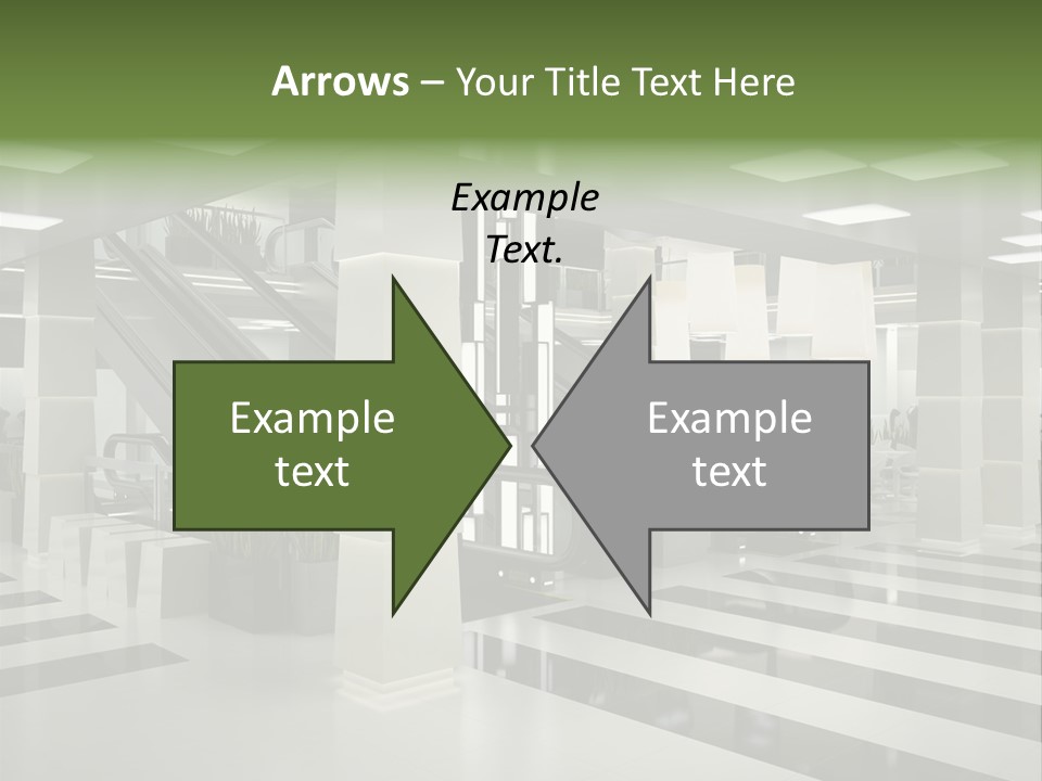 Display Window Escalator PowerPoint Template