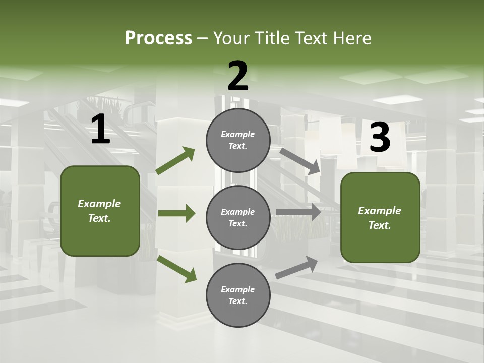 Display Window Escalator PowerPoint Template
