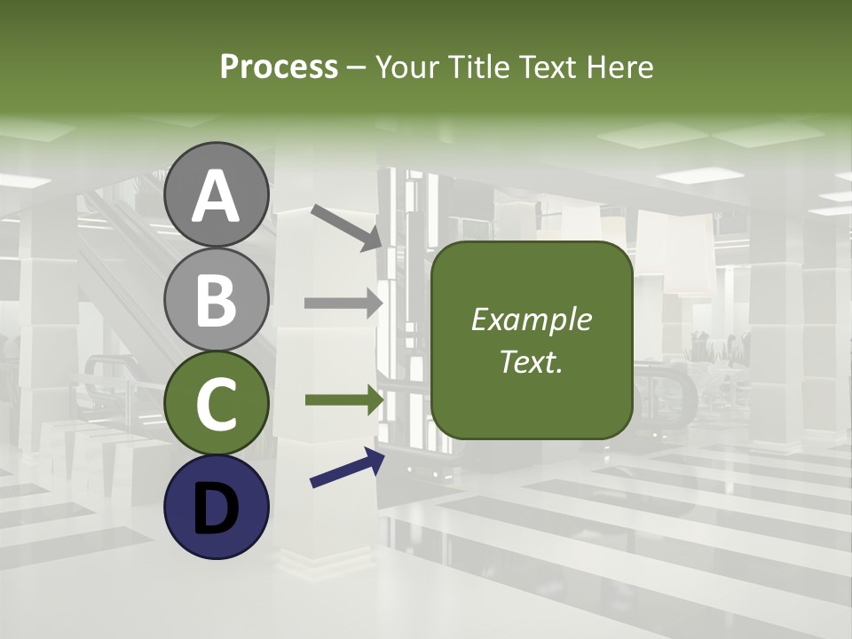 Display Window Escalator PowerPoint Template
