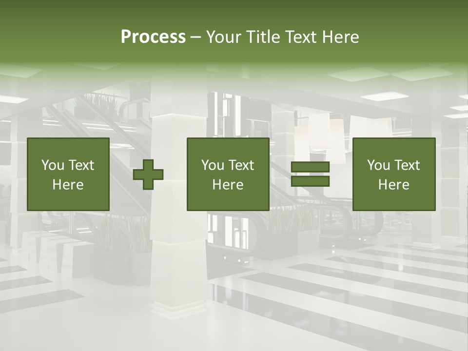 Display Window Escalator PowerPoint Template