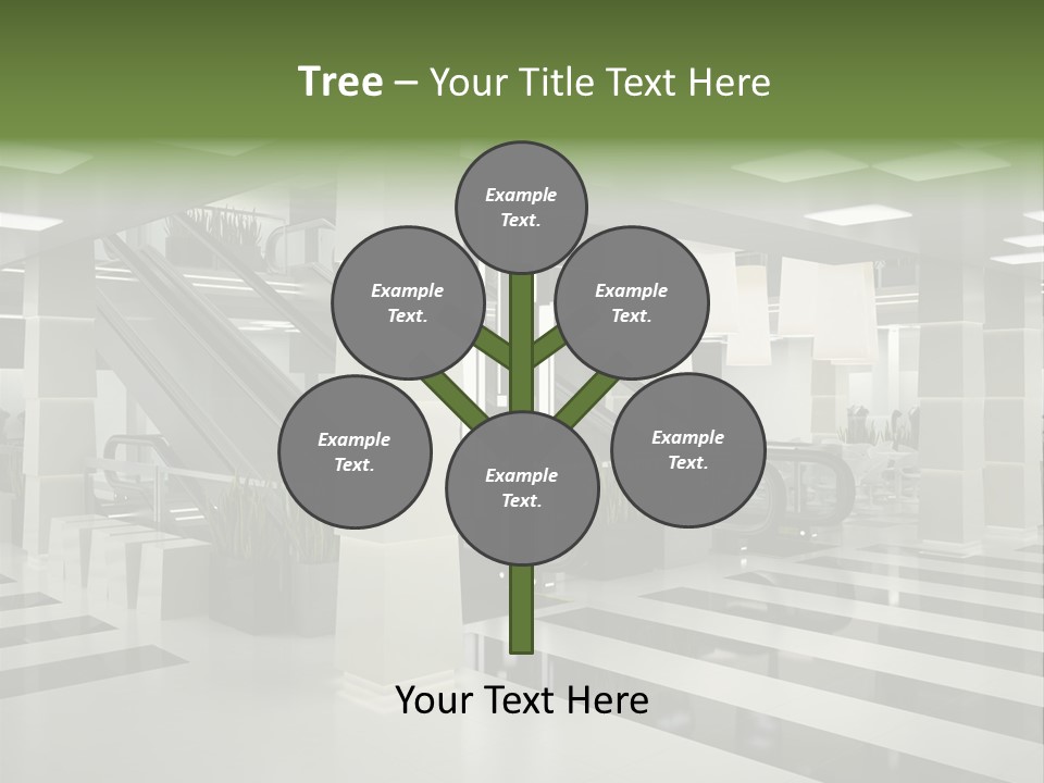 Display Window Escalator PowerPoint Template