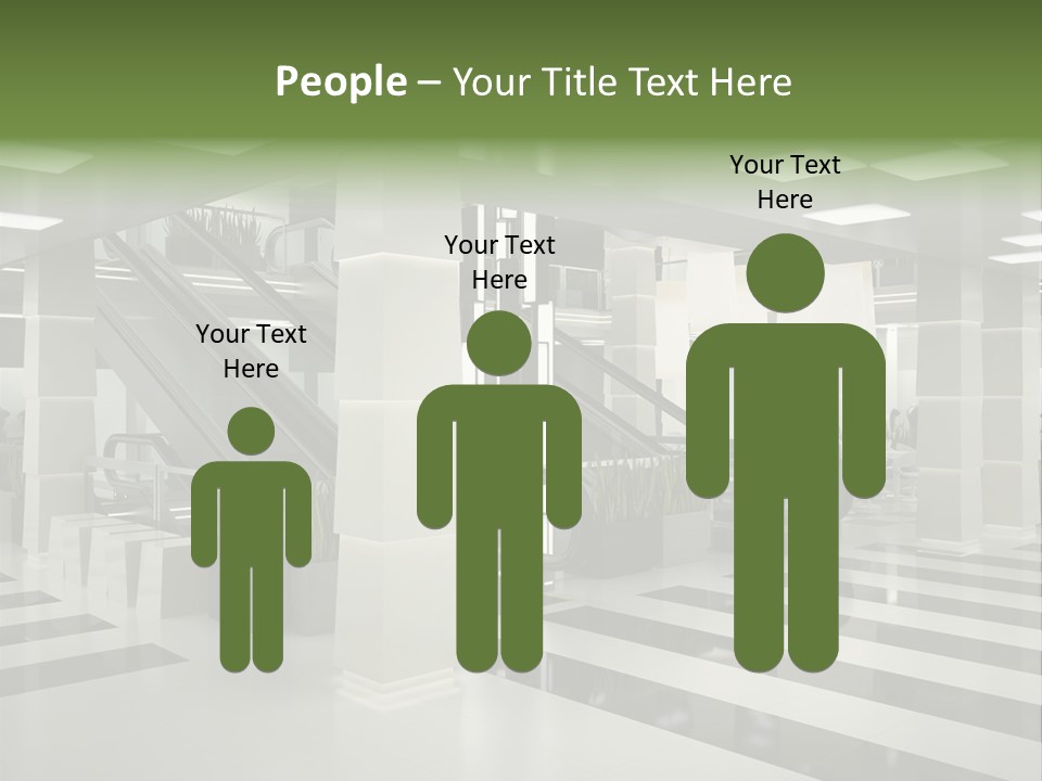 Display Window Escalator PowerPoint Template