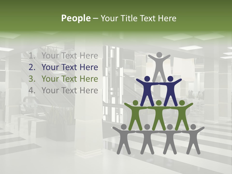 Display Window Escalator PowerPoint Template