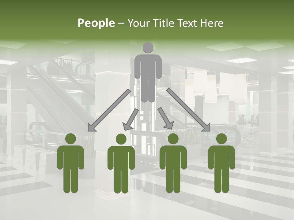Display Window Escalator PowerPoint Template