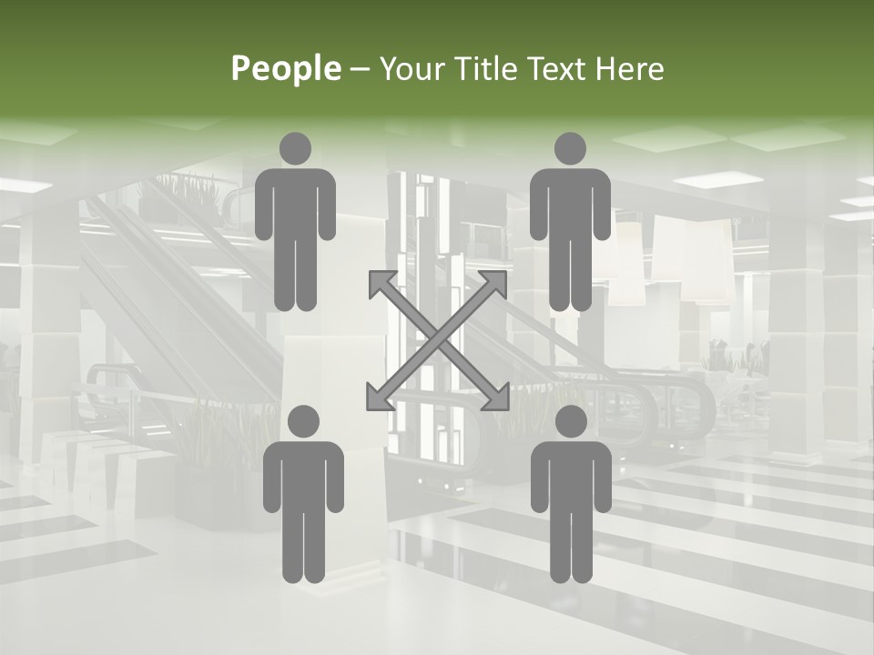 Display Window Escalator PowerPoint Template