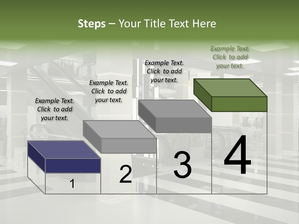 Display Window Escalator PowerPoint Template