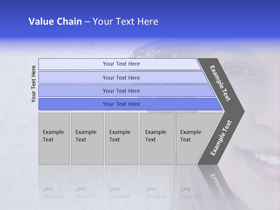 A Young Girl Wearing A Blue And White Hat PowerPoint Template