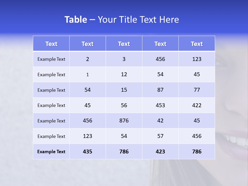 A Young Girl Wearing A Blue And White Hat PowerPoint Template