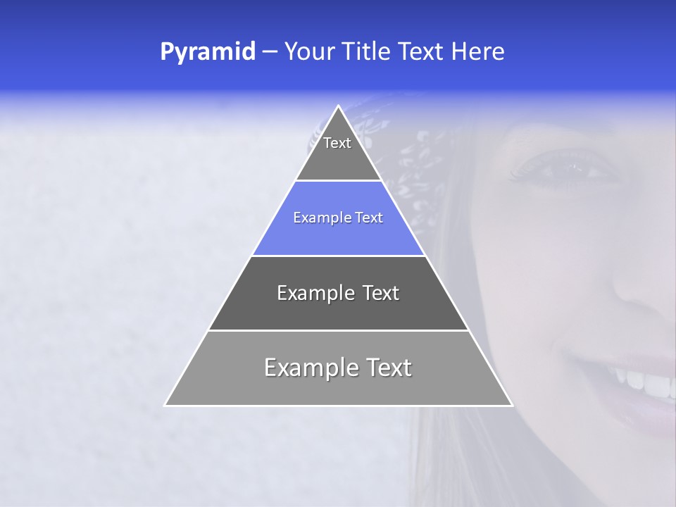 A Young Girl Wearing A Blue And White Hat PowerPoint Template