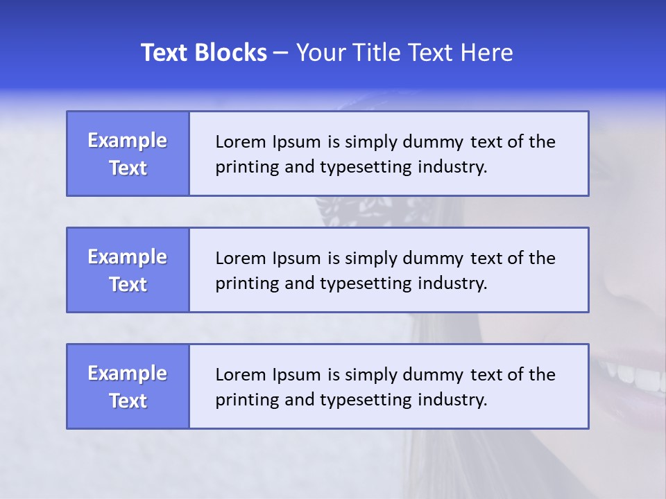 A Young Girl Wearing A Blue And White Hat PowerPoint Template