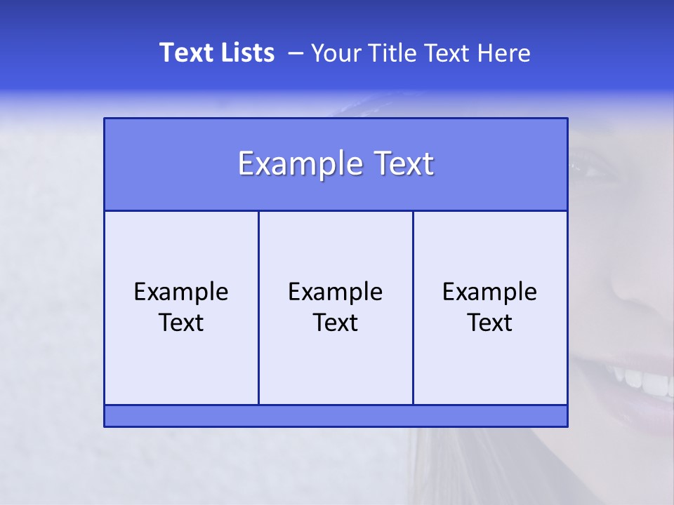 A Young Girl Wearing A Blue And White Hat PowerPoint Template