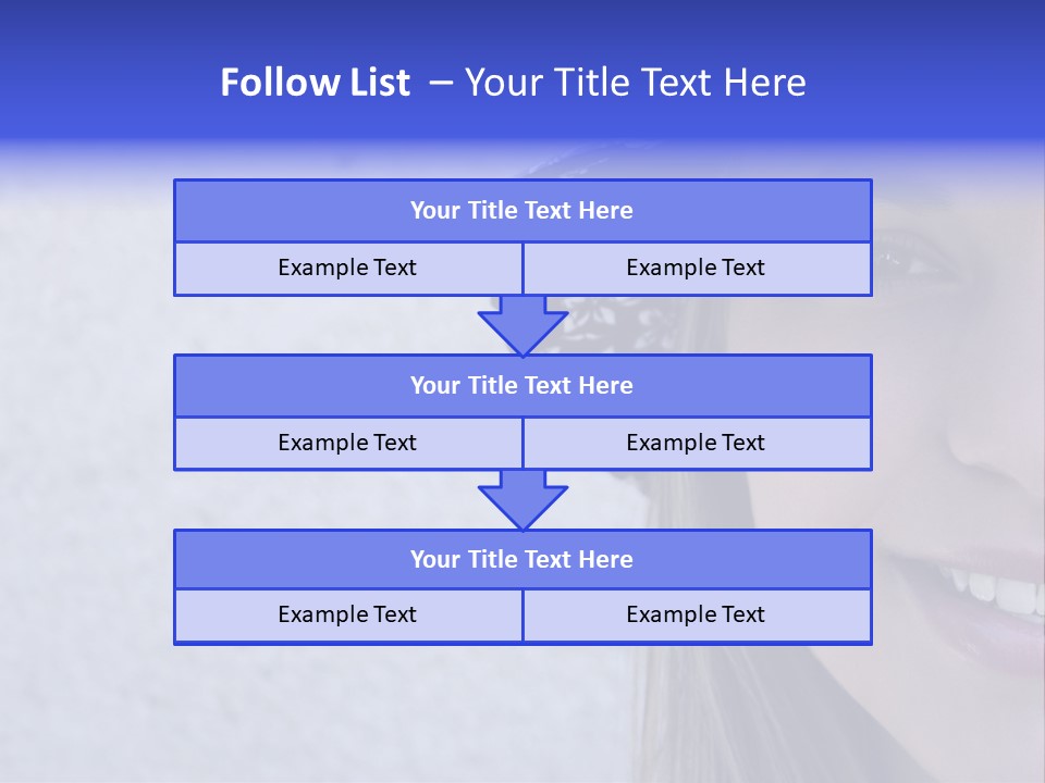 A Young Girl Wearing A Blue And White Hat PowerPoint Template
